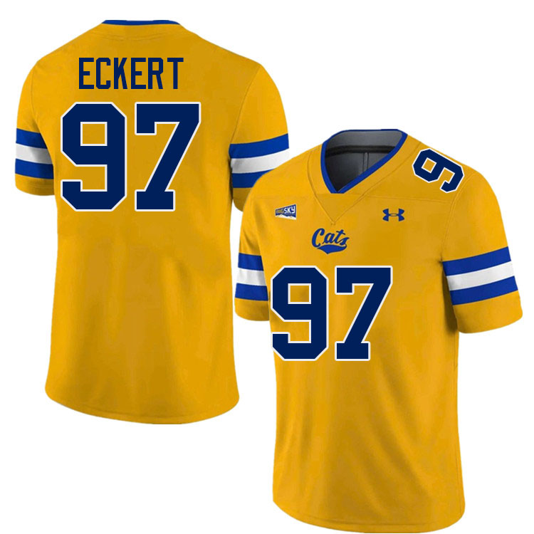 #97 Alec Eckert Montana State Bobcats Jerseys Football Uniforms Stitched-Navy #97 Alec Eckert Montana State Bobcats Jerseys Football Uniforms Stitched-Navy